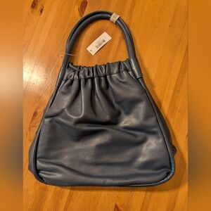 Lulu Dharma Blue Pleated Tote New With Tags